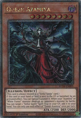 Image for Queen Azamina (Quarter Century Secret Rare) (SUDA-EN009) (Supreme Darkness) - YuGiOh