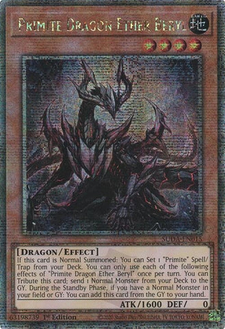 Image for Primite Dragon Ether Beryl (Quarter Century Secret Rare) (SUDA-EN015) (Supreme Darkness) - YuGiOh