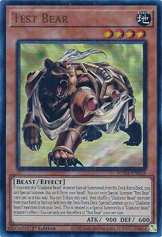 Image for Test Bear (SUDA-EN018) (Supreme Darkness) - YuGiOh