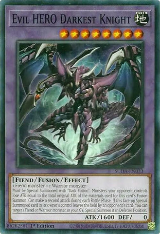 Image for Evil HERO Darkest Knight (SUDA-EN033) (Supreme Darkness) - YuGiOh