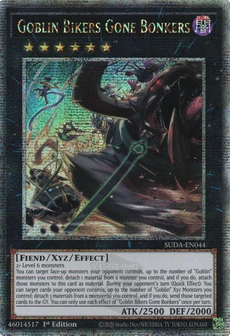 Image for Goblin Bikers Gone Bonkers (Quarter Century Secret Rare) (SUDA-EN044) (Supreme Darkness) - YuGiOh