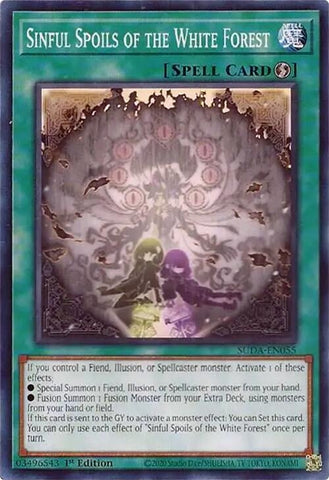 Image for Sinful Spoils of the White Forest (SUDA-EN055) (Supreme Darkness) - YuGiOh