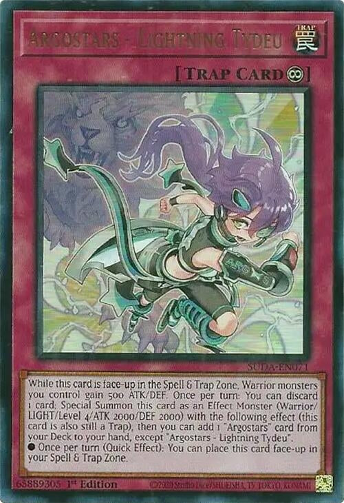 Image for Argostars - Lightning Tydeu (SUDA-EN071) (Supreme Darkness) - YuGiOh