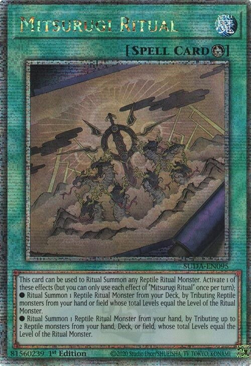 Image for Mitsurugi Ritual (Quarter Century Secret Rare) (SUDA-EN095) (Supreme Darkness) - YuGiOh