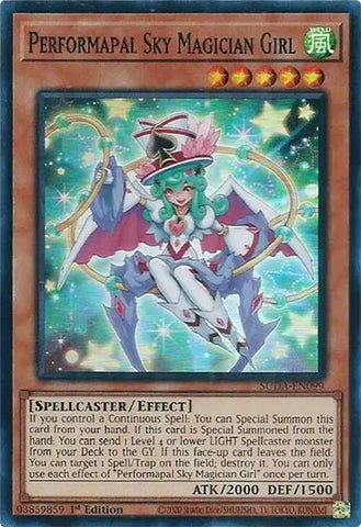 Image for Performapal Sky Magician Girl (SUDA-EN099) (Supreme Darkness) - YuGiOh