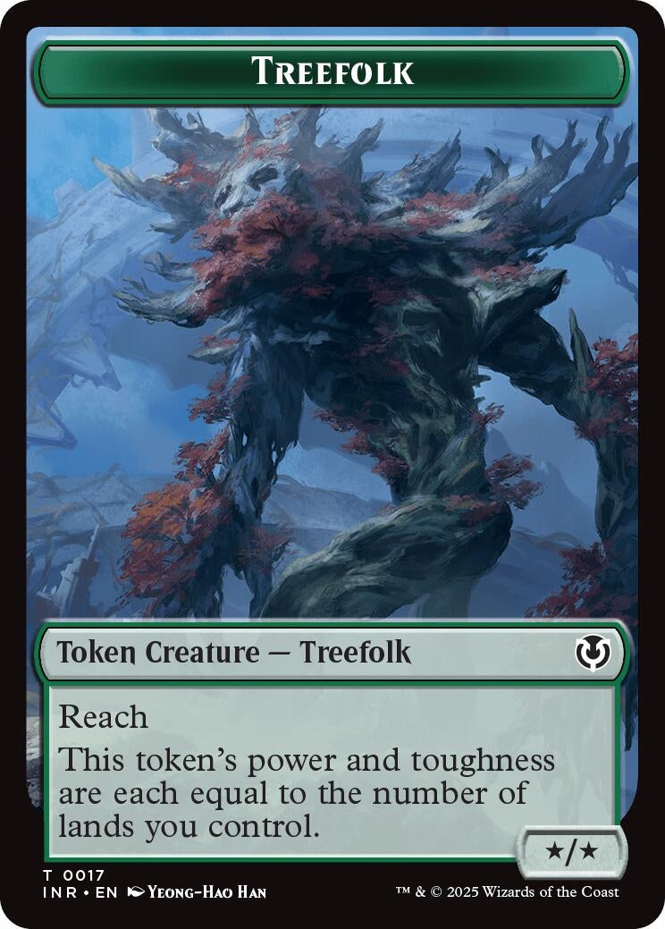 Image for Treefolk // Emblem - Wrenn and Seven Double-Sided Token (17 // 27) (INR)
