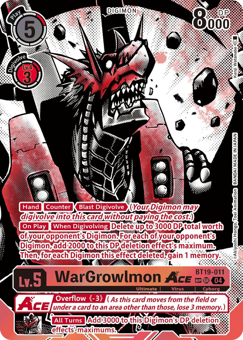 Image for WarGrowlmon ACE (Textured) (BT19-011 SR) [BT19-20]