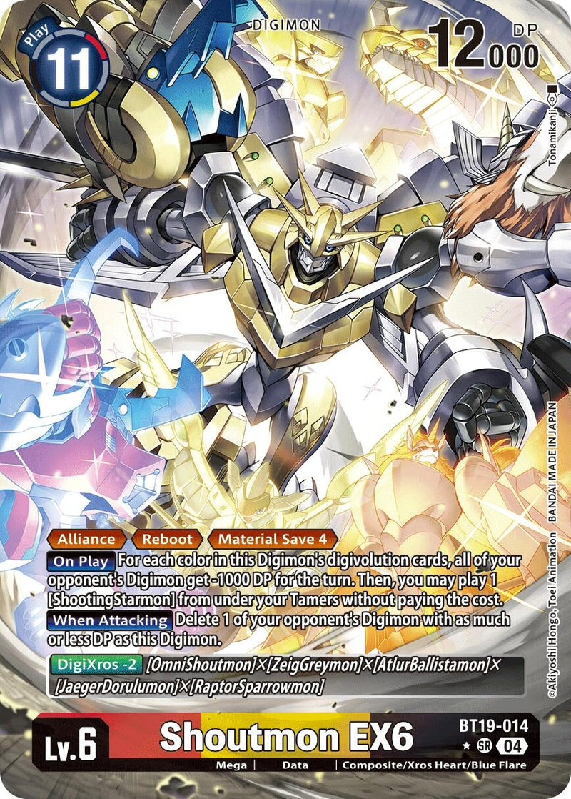 Image for Shoutmon EX6 (Alternate Art) (BT19-014 SR) [BT19-20]