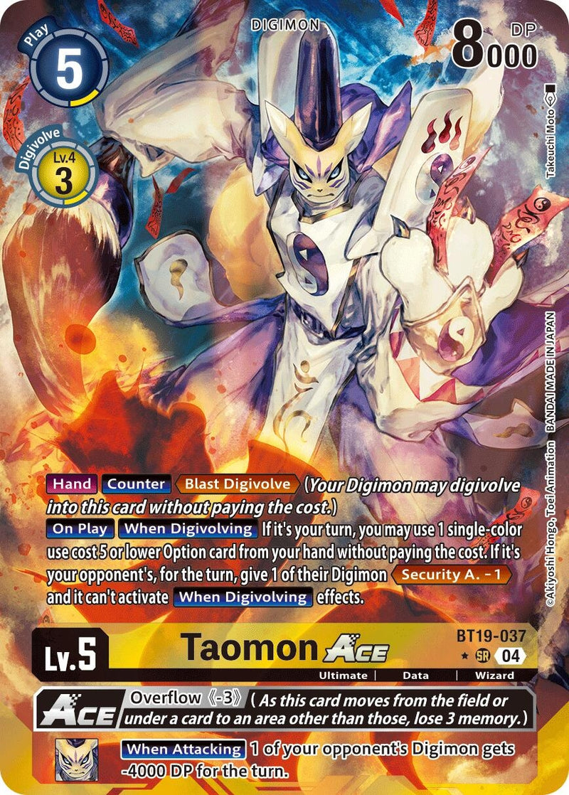 Image for Taomon ACE (Alternate Art) (BT19-037 SR) [BT19-20]