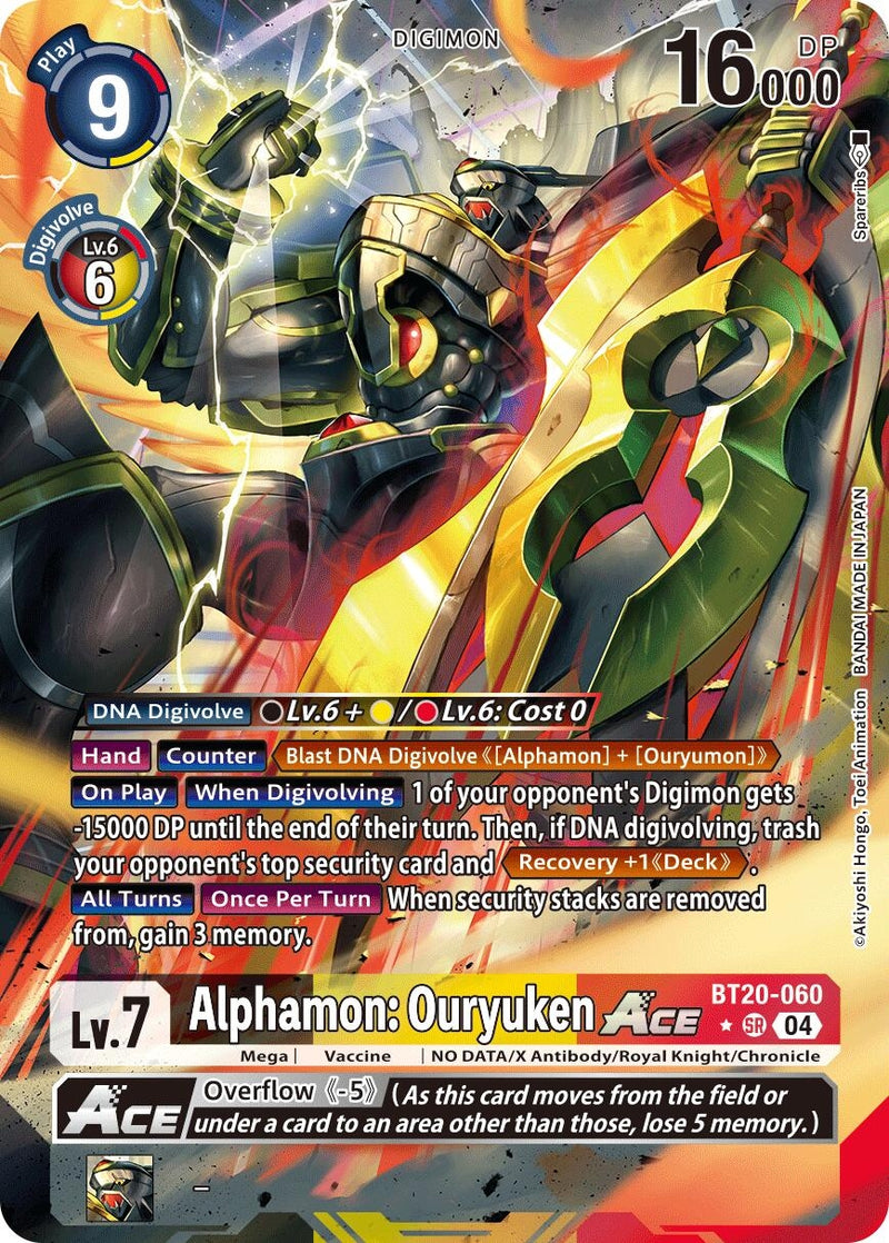 Image for Alphamon: Ouryuken ACE (Alternate Art) (BT20-060 SR) [BT19-20]