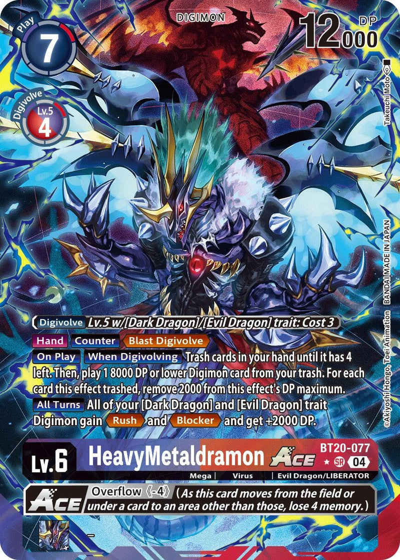 Image for HeavyMetaldramon ACE (Alternate Art) (BT20-077 SR) [BT19-20]