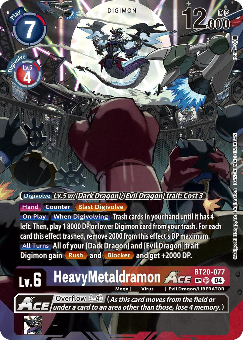 Image for HeavyMetaldramon ACE (Textured) (BT20-077 SR) [BT19-20]