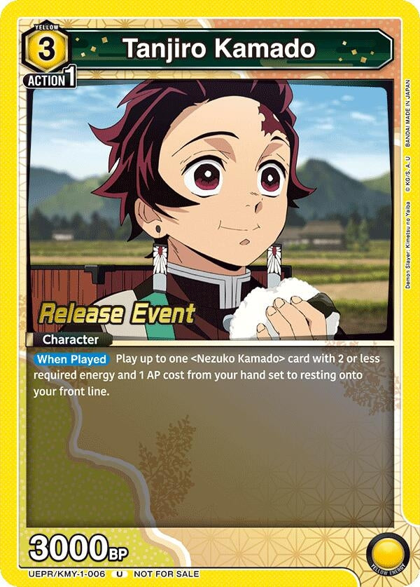 Image for Tanjiro Kamado (006) (UEPR/KMY-1-006) [UE05BT: Demon Slayer: Kimetsu no Yaiba Release Event Cards]