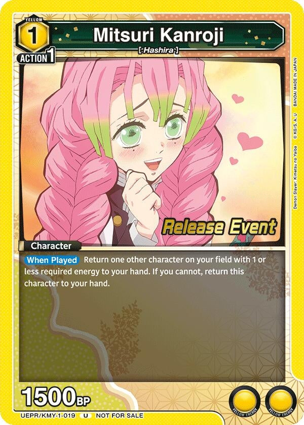 Image for Mitsuri Kanroji (019) (UEPR/KMY-1-019) [UE05BT: Demon Slayer: Kimetsu no Yaiba Release Event Cards]