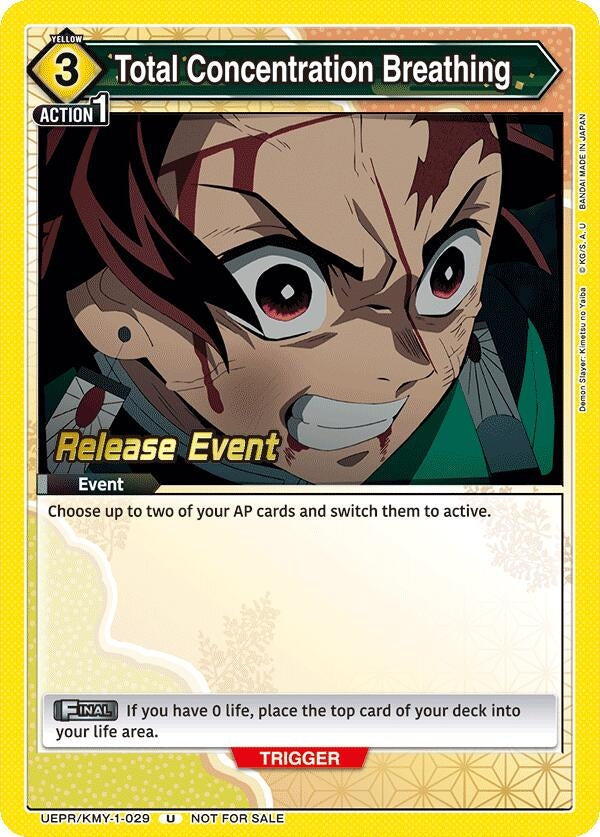 Image for Total Concentration Breathing (029) (UEPR/KMY-1-029) [UE05BT: Demon Slayer: Kimetsu no Yaiba Release Event Cards]