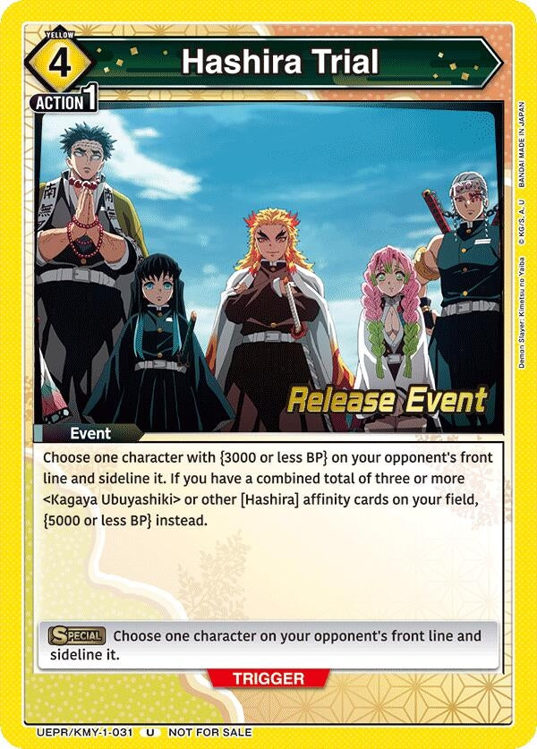 Image for Hashira Trial (UEPR/KMY-1-031) [UE05BT: Demon Slayer: Kimetsu no Yaiba Release Event Cards]