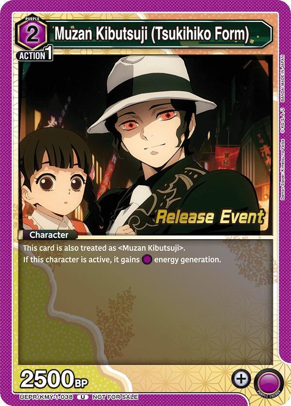 Image for Muzan Kibutsuji (Tsukihiko Form) (UEPR/KMY-1-038) [UE05BT: Demon Slayer: Kimetsu no Yaiba Release Event Cards]