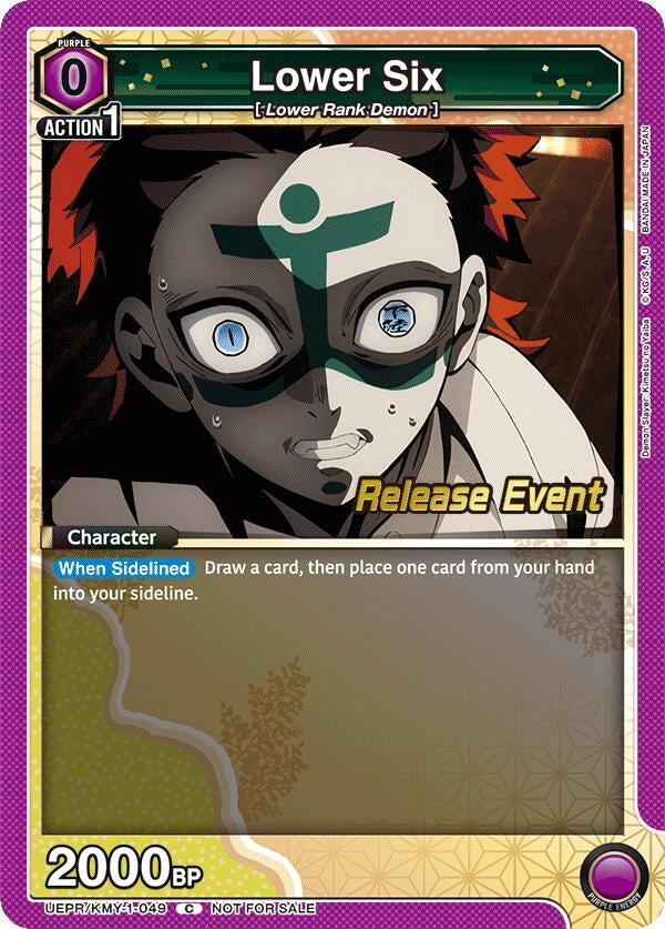 Image for Lower Six (UEPR/KMY-1-049) [UE05BT: Demon Slayer: Kimetsu no Yaiba Release Event Cards]