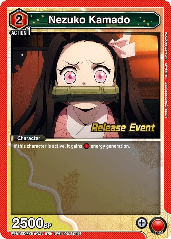 Image for Nezuko Kamado (074) (UEPR/KMY-1-074) [UE05BT: Demon Slayer: Kimetsu no Yaiba Release Event Cards]