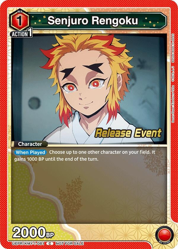 Image for Senjuro Rengoku (UEPR/KMY-1-081) [UE05BT: Demon Slayer: Kimetsu no Yaiba Release Event Cards]