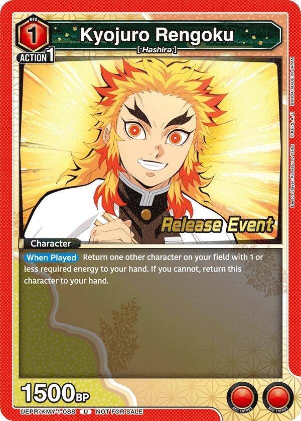 Image for Kyojuro Rengoku (088) (UEPR/KMY-1-088) [UE05BT: Demon Slayer: Kimetsu no Yaiba Release Event Cards]