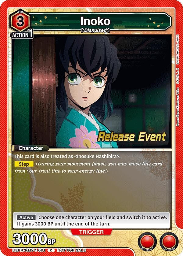 Image for Inoko (UEPR/KMY-1-091) [UE05BT: Demon Slayer: Kimetsu no Yaiba Release Event Cards]