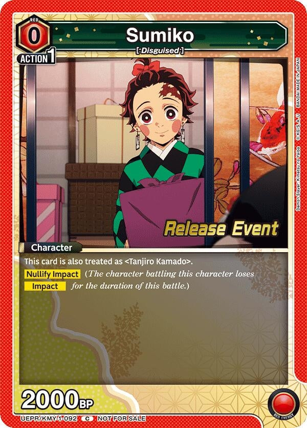 Image for Sumiko (UEPR/KMY-1-092) [UE05BT: Demon Slayer: Kimetsu no Yaiba Release Event Cards]