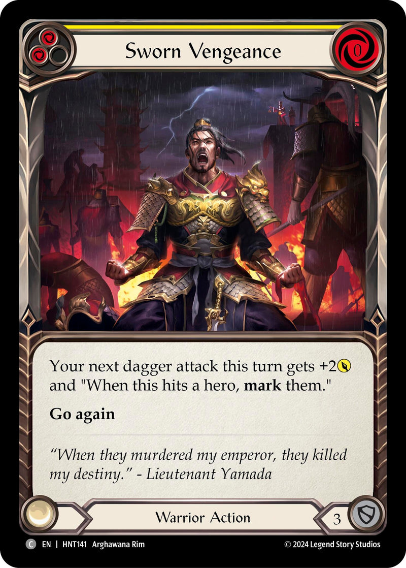 Image for Sworn Vengeance (Yellow) (HNT141)