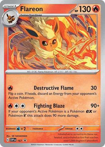 Image for Flareon - 167 (167) (SV: Scarlet & Violet Promo Cards) - Pokemon