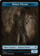 Image for Human Wizard // Emblem - Jace, Unraveler of Secrets Double-Sided Token (5 // 25) (INR)