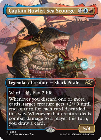 Image for Captain Howler, Sea Scourge (Borderless) (361) (DFT)