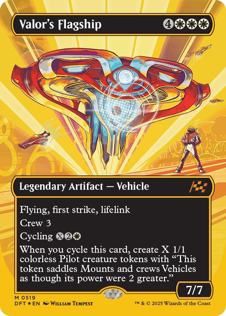 Image for Valor's Flagship (Borderless) (First-Place Foil) (DFT)