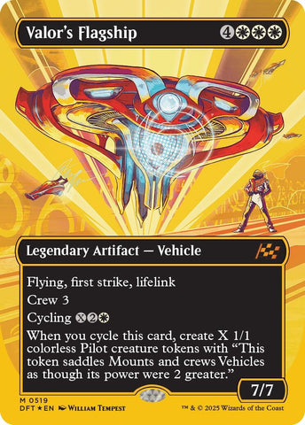 Image for Valor's Flagship (Borderless) (First-Place Foil) (DFT)