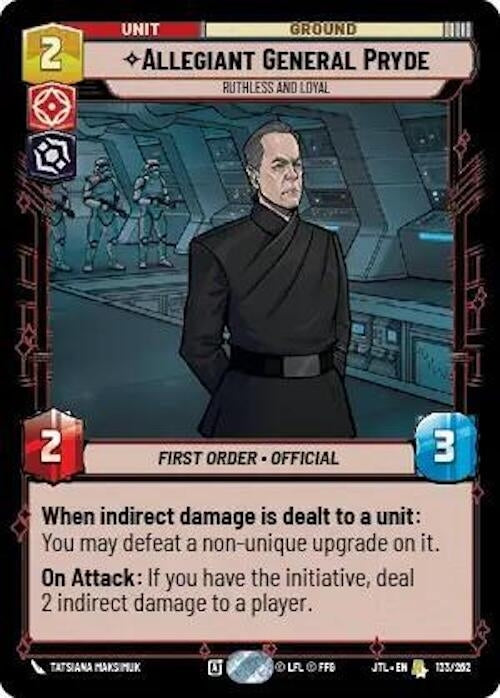 Image for Allegiant General Pryde - Ruthless and Loyal (133/257) [JTL]
