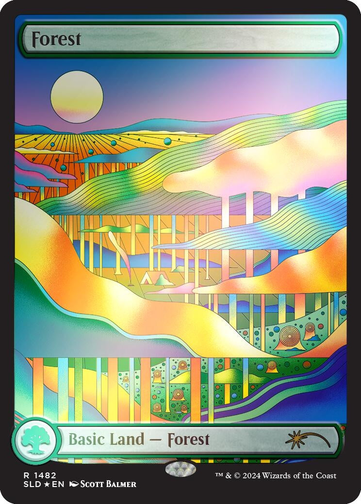 Image for Forest (1482) (Rainbow Foil) (1482) [SLD]