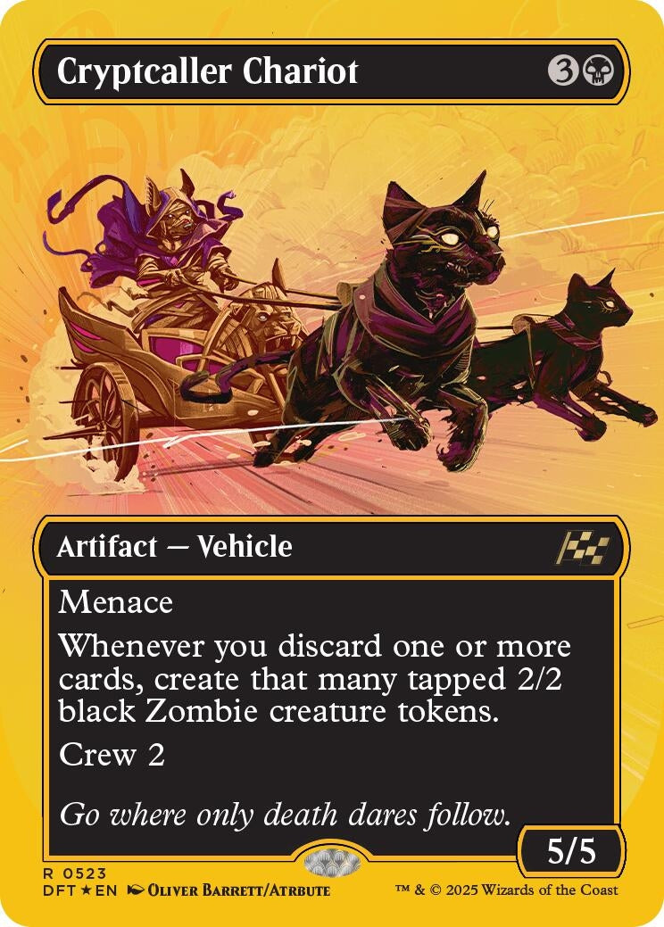 Image for Cryptcaller Chariot (Borderless) (First-Place Foil) (523) (DFT)