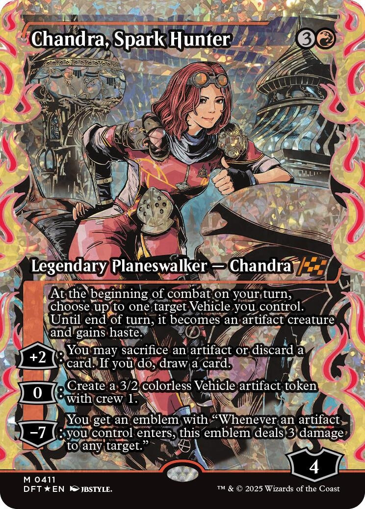 Image for Chandra, Spark Hunter (Showcase) (Fracture Foil) (411) (DFT)