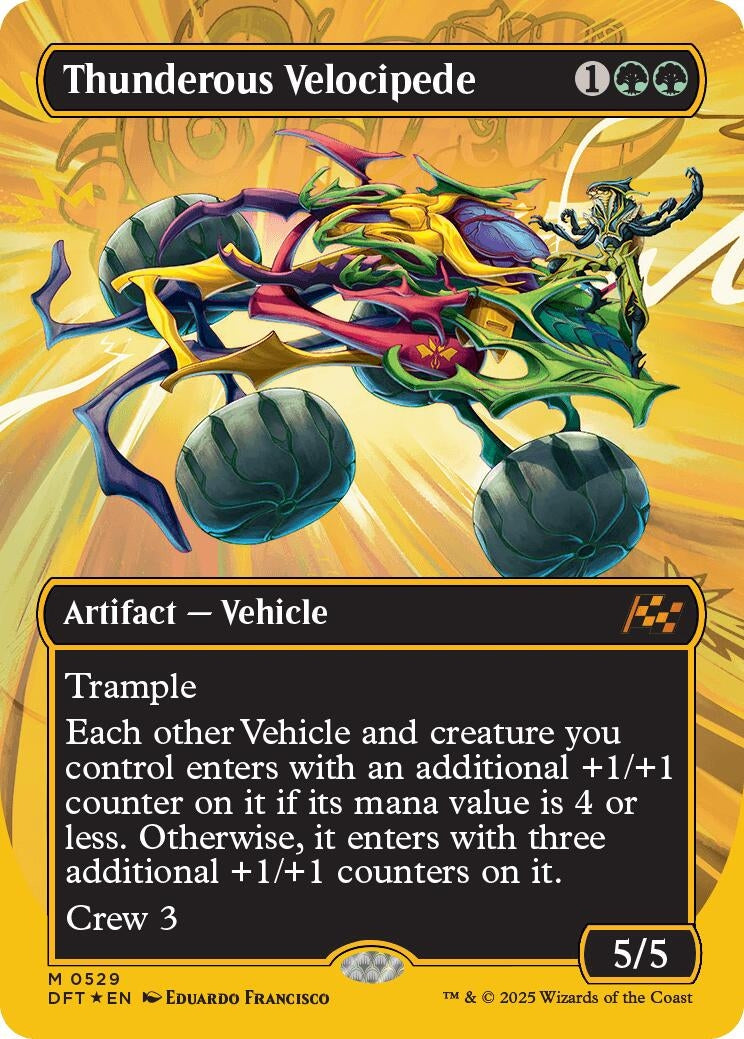 Image for Thunderous Velocipede (Borderless) (First-Place Foil) (529) (DFT)