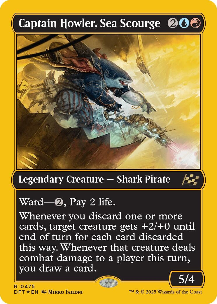 Image for Captain Howler, Sea Scourge (First-Place Foil) (475) (DFT)