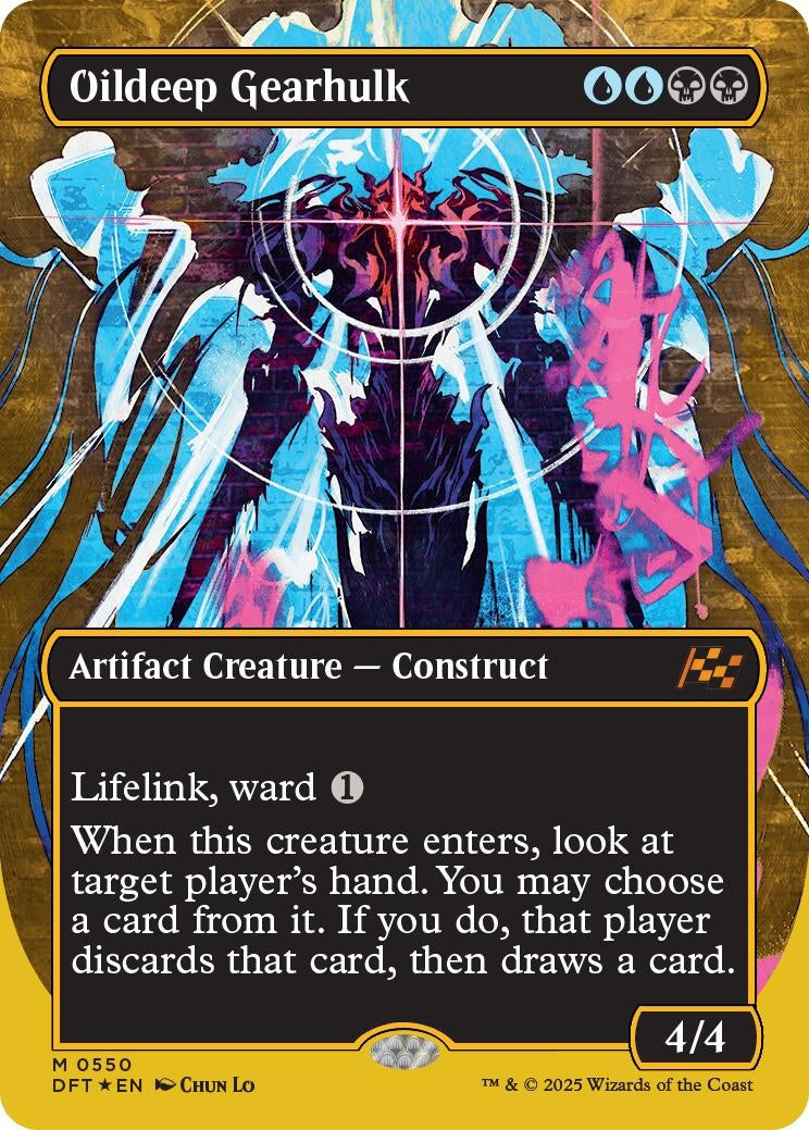 Image for Oildeep Gearhulk (Borderless) (First-Place Foil) (550) (DFT)
