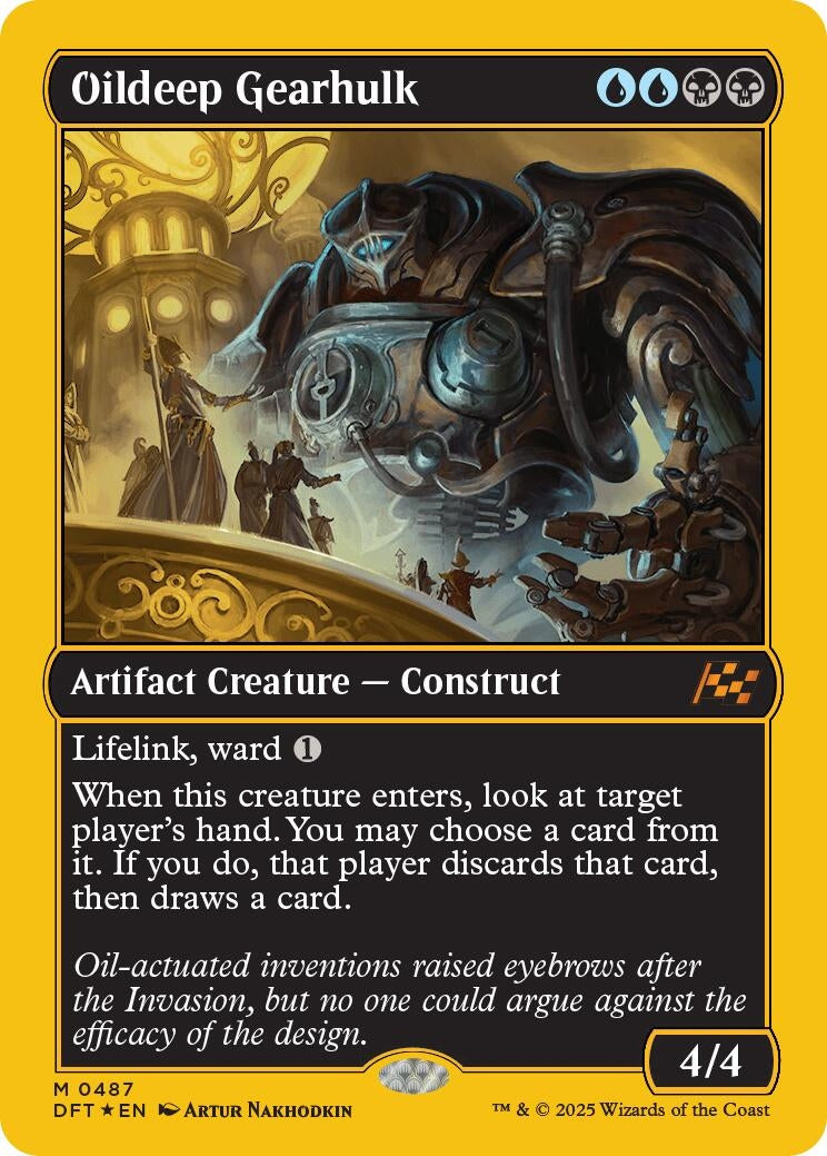 Image for Oildeep Gearhulk (First-Place Foil) (487) (DFT)