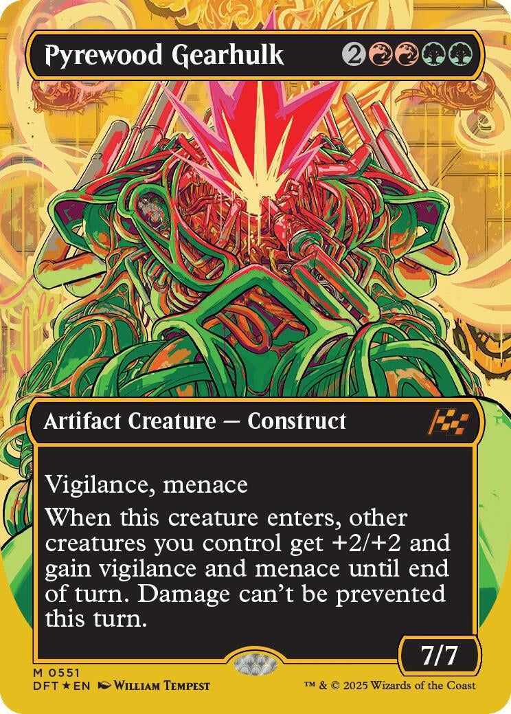 Image for Pyrewood Gearhulk (Borderless) (First-Place Foil) (551) (DFT)