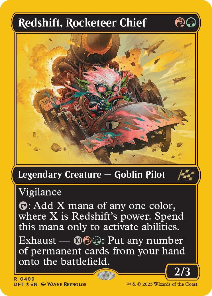 Image for Redshift, Rocketeer Chief (First-Place Foil) (489) (DFT)