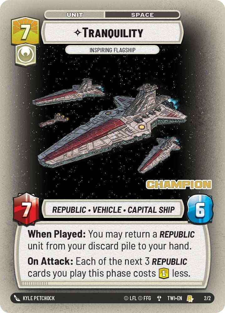 Image for Tranquility - Inspiring Flagship (Champion) (2/2) [SSP]