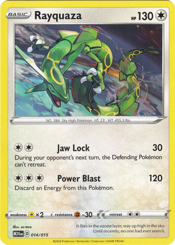 Image for Rayquaza (014/015) (McDonald's Promos 2024) - Pokemon