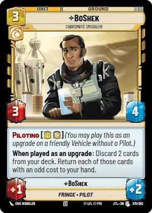 Image for BoShek - Charismatic Smuggler (215/257) [JTL]