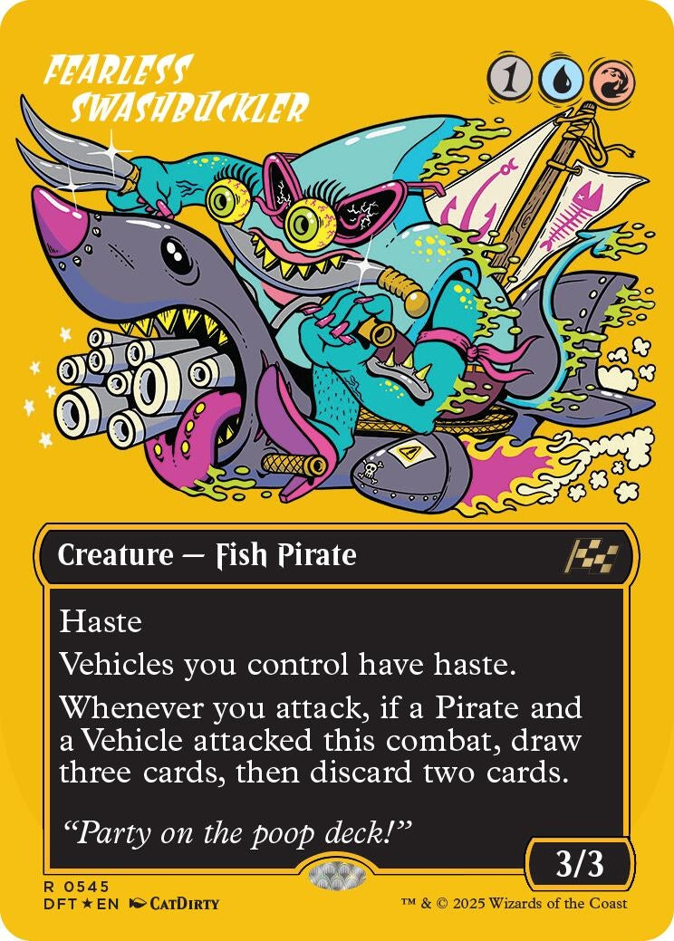 Image for Fearless Swashbuckler (borderless) (First-Place Foil) (545) (DFT)