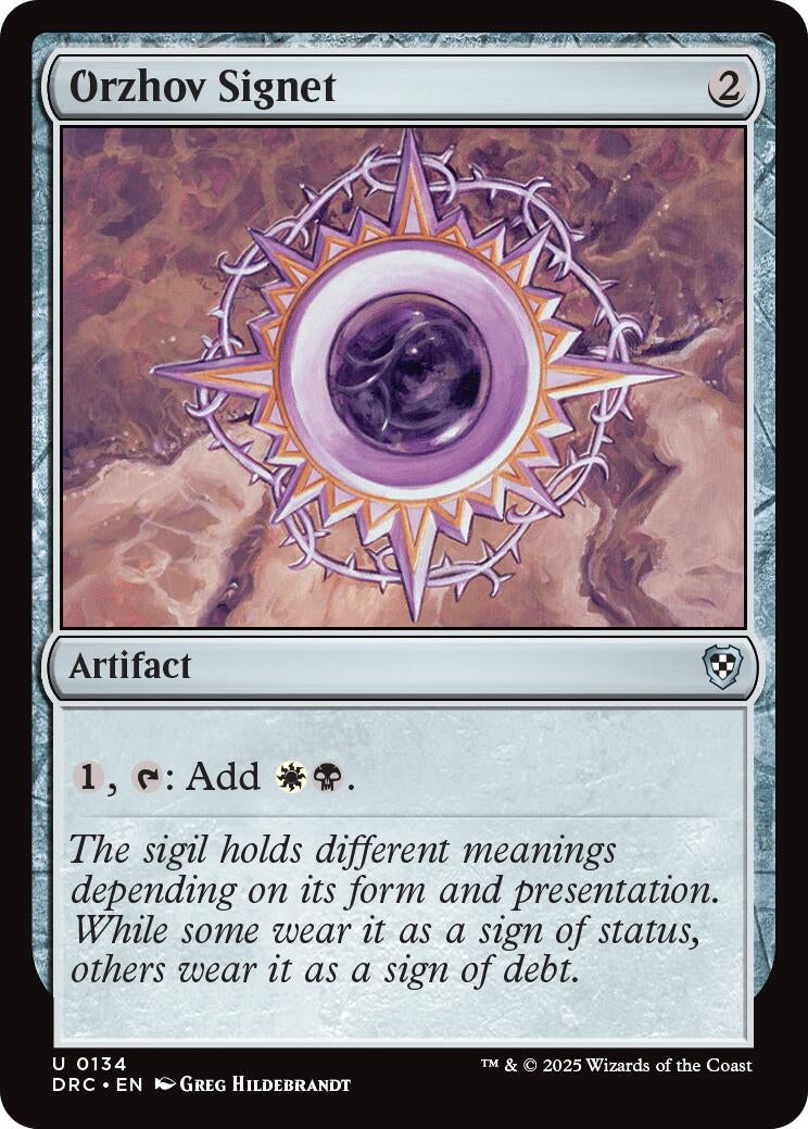 Image for Orzhov Signet (134) (DRC)