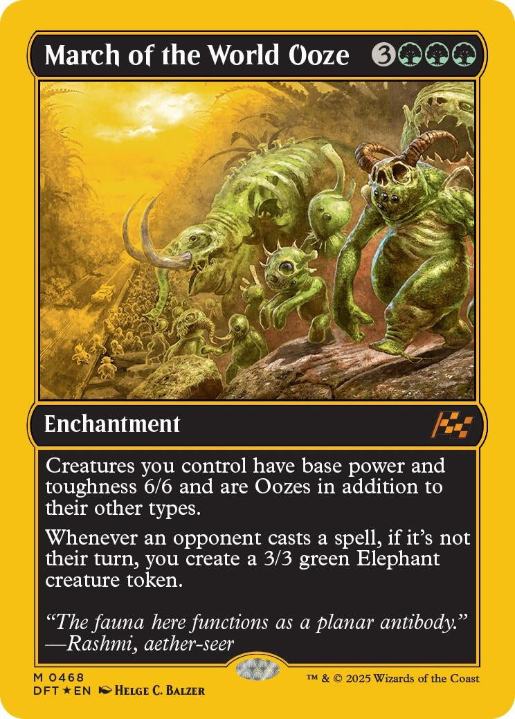 Image for March of the World Ooze (First-Place Foil) (468) (DFT)