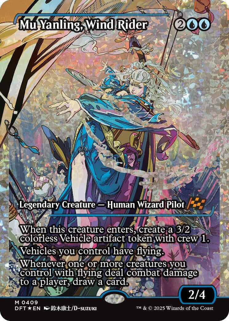Image for Mu Yanling, Wind Rider (Showcase) (Fracture Foil) (409) (DFT)